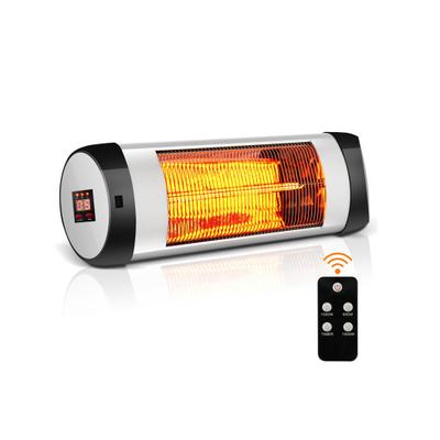 Costway 1500W Wall-Mounted Electric Heater Patio Infrared Heater with Remote Control