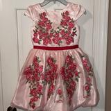 Disney Dresses | Disney Princess Collection: Belle’s Fancy Dress Size 5/6 (Little Girls) | Color: Green/Pink | Size: 5/6