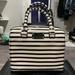 Kate Spade Bags | Kate Spade Wellesley Stripe Alessa Patent Leather Satchel | Color: Black/White | Size: Os