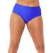 Plus Size Women's Mid-Rise Full Coverage Swim Brief by Swimsuits For All in Electric Iris (Size 8)