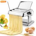 Pasta Maker Stainless Steel Pasta Maker Machine, Noodle Making Machine, Noodles Cutter Spaghetti Maker, Fresh Pasta Maker Handle, Pasta Maker Noodle Machine with Clamp
