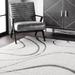 White 24 x 1.18 in Area Rug - Wrought Studio™ Lantilly Modern Performance Shag Beige Rug, Synthetic | 24 W x 1.18 D in | Wayfair