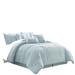 Dakota Fields Merissa Microfiber Modern & Contemporary 7 Piece Comforter Set Polyester/Polyfill/Microfiber in Blue | Wayfair