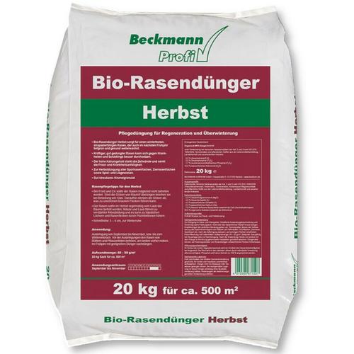 Bio Rasendünger Herbst organisch 20 kg Rasennaturdünger Biodünger - Beckmann