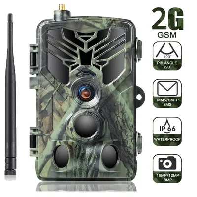 Caméra de chasse et de suivi des sentiers sans fil 2G SMS MMS SMTP 20mp 1080P pour la faune
