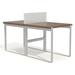 Inbox Zero Adelore 2-Person Workstation Benching Desk, Metal in Black | 29 H x 60 W x 36 D in | Wayfair 309894CB125148B8ACA60375378EF99E