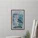 Rosecliff Heights Bird on the Rock by Marmont Hill - Picture Frame Painting Paper in Black/Blue/Brown | 12 H x 8 W x 1.5 D in | Wayfair