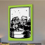 Red Barrel Studio® Cocktail 2 by Josh Ruggs - Wrapped Canvas Painting Canvas in Black/Gray/Green | 12 H x 8 W x 1.5 D in | Wayfair