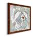 Red Barrel Studio® Contemporary Floral I-Premium Framed Canvas - Ready To Hang Canvas, Solid Wood in Brown/Gray/Indigo | 31.5 H x 31.5 W in | Wayfair