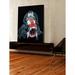 Trinx Mandrill by Josh Ruggs - Wrapped Canvas Painting Metal in Black/Blue/Red | 60 H x 40 W x 1.5 D in | Wayfair F2B4F91A58B846C4B598D7AB56426905