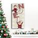 The Holiday Aisle® Santa Noel Premium Gallery Wrapped Canvas - Ready To Hang Canvas, Solid Wood in Green/Red | 16 H x 8 W x 1 D in | Wayfair