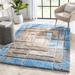 Blue 118 x 94 x 1.8 in Area Rug - Well Woven Geometric Grey Light Area Rug Polyester | 118 H x 94 W x 1.8 D in | Wayfair LOL-37-7