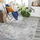 Brown/Gray 79 x 0.04 in Area Rug - Langley Street® Glendale Heights Oriental Gray/Orange/Slate Area Rug Polyester | 79 W x 0.04 D in | Wayfair