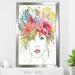 Everly Quinn Floral Figures III - Painting Print Plastic/Acrylic in Blue/Green/Pink | 49.5 H x 33.5 W x 1 D in | Wayfair