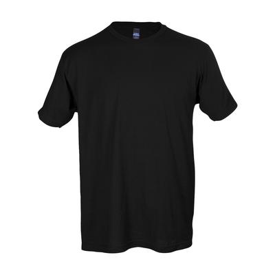 Tultex T202 Fine Jersey T-Shirt in Black size 3XL | Cotton 202