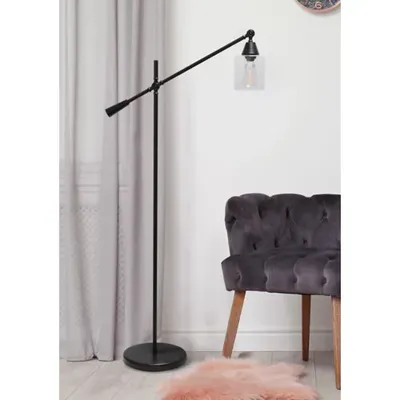 Lalia Home Swing Arm Floor Lamp With, Zuo Modern Twist Floor Lamp