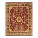 Overton Hand Knotted Wool Vintage Inspired Traditional Mogul Red Area Rug - 8' 2" x 10' 2"