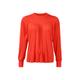 Blusenshirt mit Raffung, orange-rot