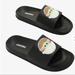 Disney Shoes | Baby Yoda Slides Black Sandals Mandalorian Slides Grogu Slides Comfy Slides | Color: Black/Green | Size: 10.5