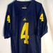 Adidas Shirts | Adidas Ncaa Michigan Wolverines #4 Blue Jersey All Sizes New With Tags | Color: Blue | Size: Various