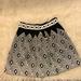 Free People Skirts | Anthropology Black And White Patterned Skirt | Color: Black/White | Size: 0