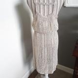 Free People Dresses | Free People Silver Gray Crochet Tie Dress | Color: Gray/Silver | Size: Xs