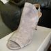 Coach Shoes | Coach Shoes | Nwbox | Kearney Fog Suede Snake Wrapped Heels | 7 B | Color: White/Gray | Size: 7