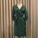 Kate Spade Dresses | Kate Spade New York Green Polka Dot Wrap Dress | Color: Green/White | Size: 10