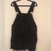 Free People Dresses | Free People Denim Overall Dress | Color: Black/Gray | Size: 12