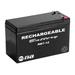 Nippon 12V 7Ah Rechargeable Battery Black RB712
