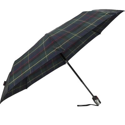 Knirps T.200 Duomatic Taschenschirm 28 cm check hunter Grün