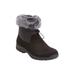 Wide Width Women's The Emeline Weather Boot by Comfortview in Black (Size 8 W)