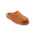 Extra Wide Width Men's Fur-Lined Clog Slippers by KingSize in Chestnut (Size 10 EW)