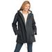 Plus Size Women's Sherpa-Lined Hooded Parka by Woman Within in Dark Charcoal (Size 28 W) Jacket