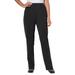 Plus Size Women's Elastic-Waist Soft Knit Pant by Woman Within in Black (Size 36 W)