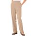 Plus Size Women's 7-Day Knit Straight Leg Pant by Woman Within in New Khaki (Size 1X)