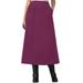 Plus Size Women's Velour A-Line Skirt by Woman Within in Deep Claret (Size 5X)