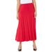 Plus Size Women's AnyWear Seamed Skirt by Catherines in Classic Red (Size 3X)