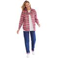 Plus Size Women's Two-Piece Flannel Shirt and Tee by Woman Within in Classic Red Winter Plaid (Size 22/24)