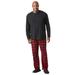 Men's Big & Tall Hanes® X-Temp® Pajama Set by Hanes in Black Red Plaid (Size 2XL)