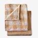 Fleece Blanket + Free Throw by BrylaneHome in Taupe (Size FL/QUE)