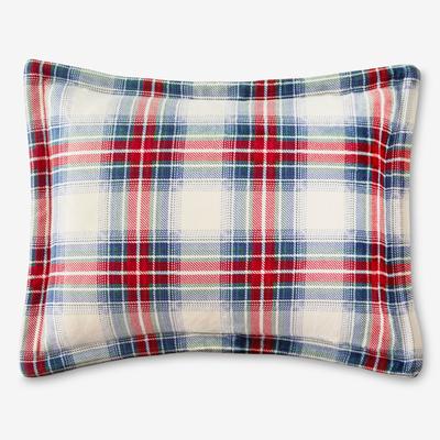 BH Studio Microfleece Sham by BH Studio in Plaid Multi (Size STAND) Pillow