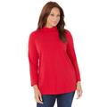 Plus Size Women's Suprema® Turtleneck by Catherines in Classic Red (Size 3X)
