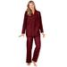 Plus Size Women's Classic Flannel Pajama Set by Dreams & Co. in Red Buffalo (Size 4X) Pajamas