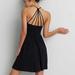 American Eagle Outfitters Dresses | American Eagle Aeo Black Soft And Sexy Strappy Back Skater Dress Small | Color: Black | Size: S