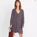 Madewell Dresses | Madewell Button Front Mini Dress In Petite Bloom | Color: Black/Cream | Size: Xs