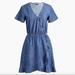 J. Crew Dresses | Jcrew Mercantile Denim Ruffle Surplice Dress Xxs | Color: Blue | Size: Xxs