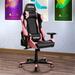 OLF TS-4300 Ergonomic High Back Racer Style PC Gaming Chair in Black/Gray/Pink | 53 H x 28.5 W x 23 D in | Wayfair OLF-RTA-TS43-PNK