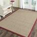 White 24 x 0.5 in Area Rug - George Oliver Debroh Natural/Red Area Rug Bamboo Slat & Seagrass | 24 W x 0.5 D in | Wayfair SEHO8093 42234200