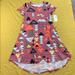 Lularoe Dresses | Nwt Lularoe Disney Carly Swing Dress | Color: Purple/Pink | Size: Xxs